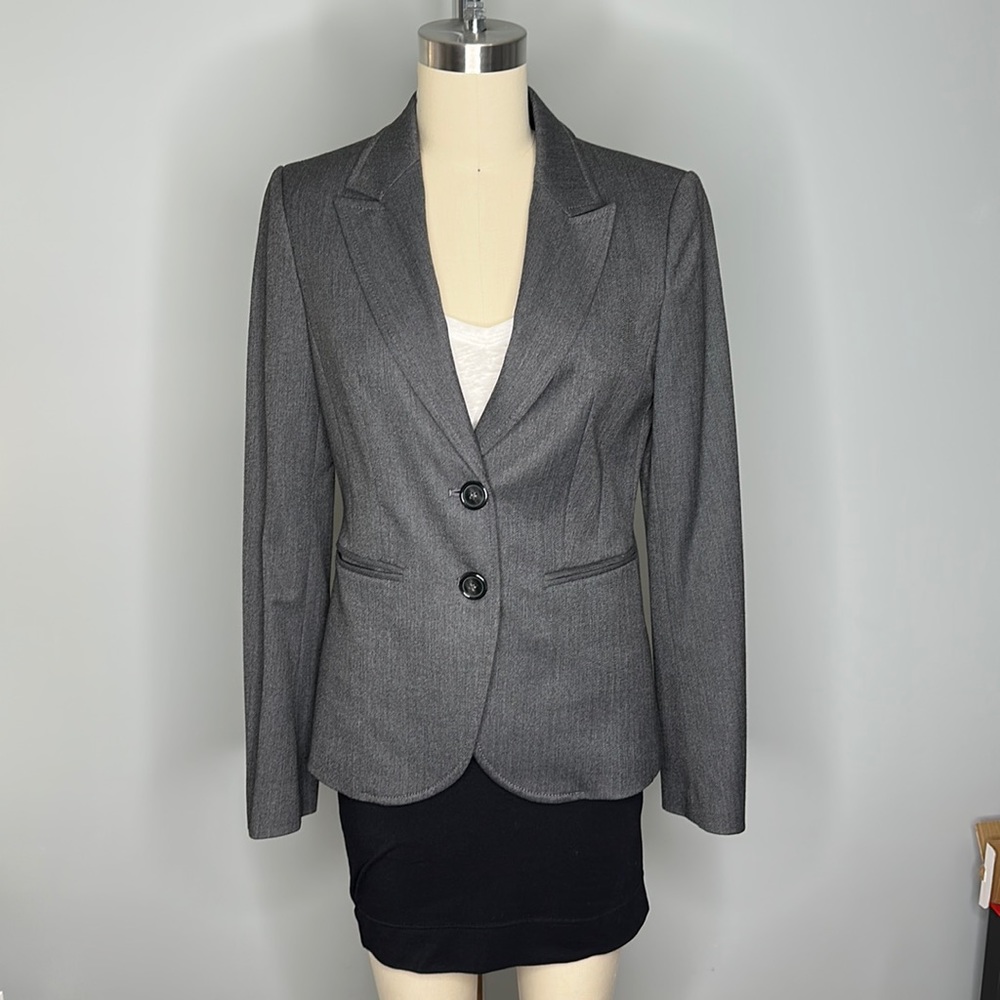 Beneton 2 Button Blazer - Dark Grey - Italian Size 40, US Size Small / 4.